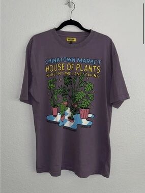 Chinatown Market "House of Plants" Graphic Tee - Purple medium